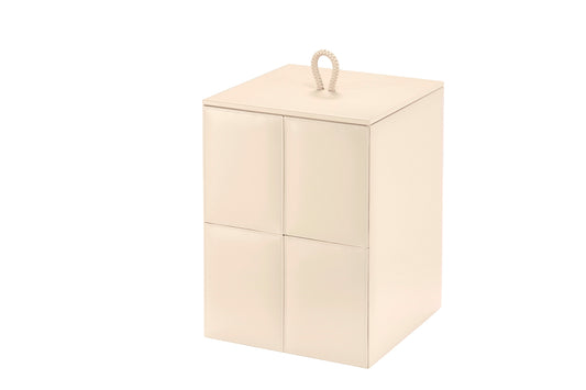 Riviere Ivo Leather Wastepaper Lid | Luxury Home Accessories, Elegant Waste Disposal & Decorative Items | 2Jour Concierge, #1 luxury high-end gift & lifestyle shop