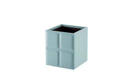 Ivo Classic Stitched Padded Leather-Covered Wood Wastepaper Bin