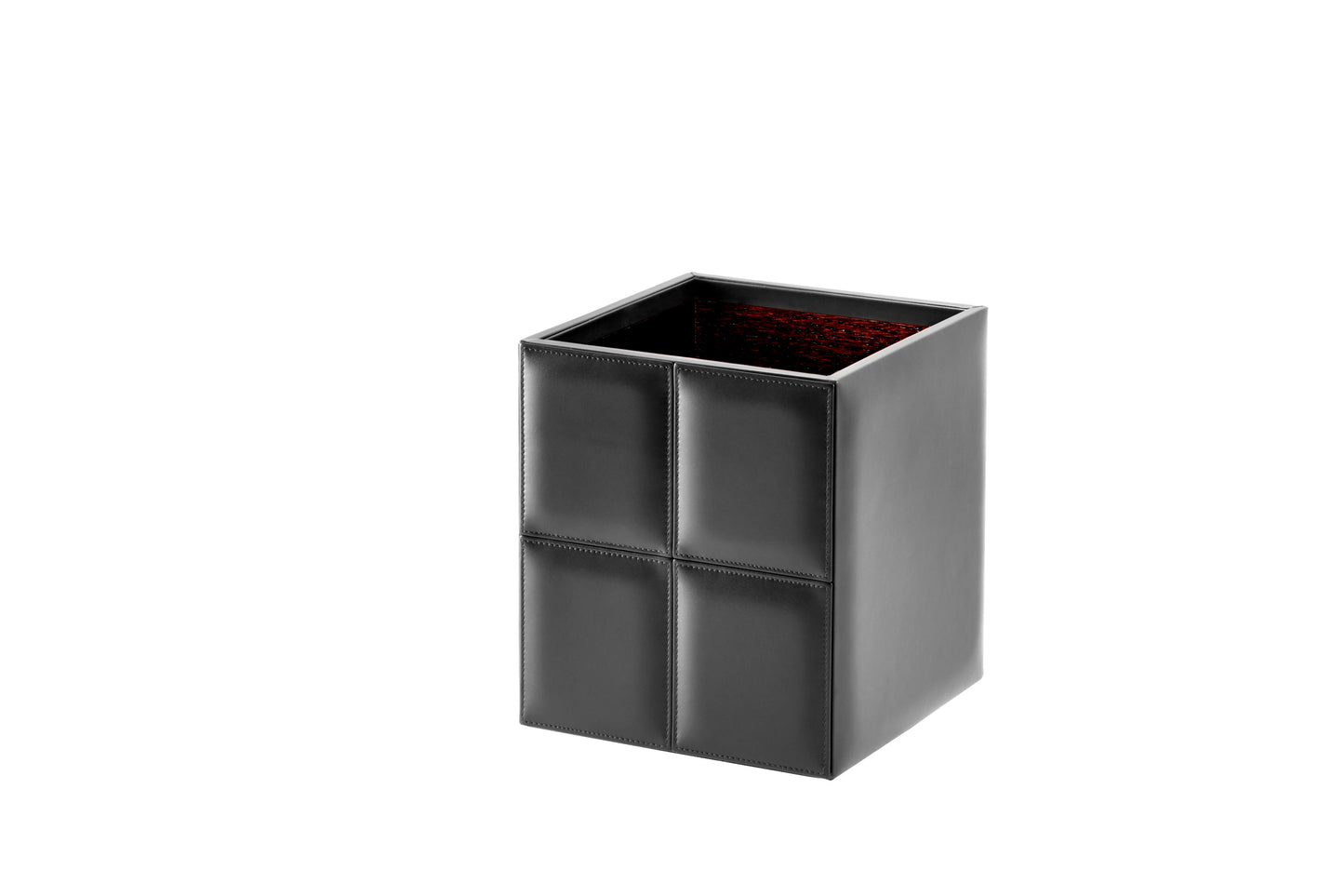 Riviere Ivo Classic Leather Wastepaper Bin | Luxury Home Accessories, Elegant Waste Disposal & Decorative Items | 2Jour Concierge, #1 luxury high-end gift & lifestyle shop