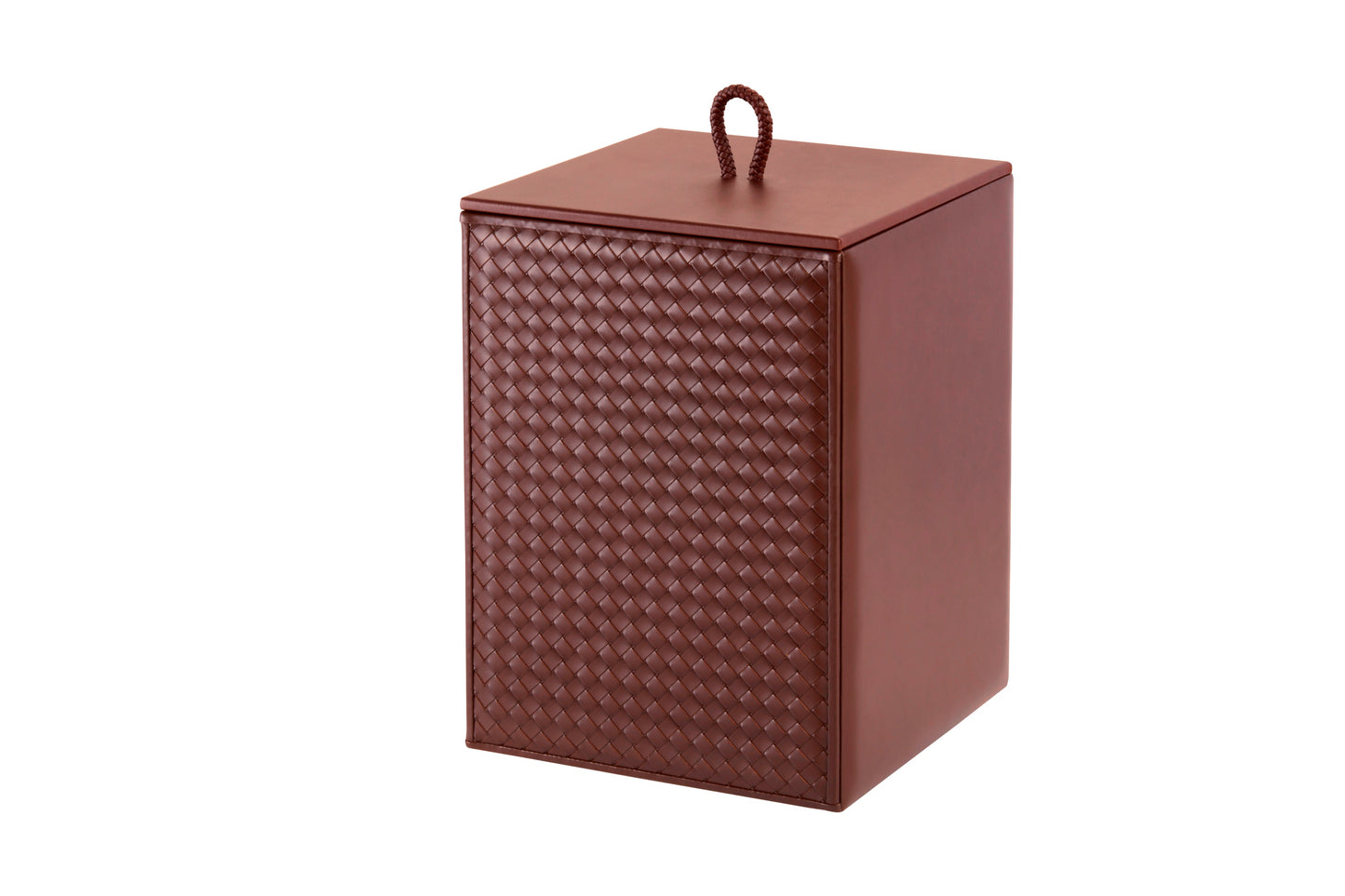 Riviere Ivo Leather Wastepaper Lid | Luxury Home Accessories, Elegant Waste Disposal & Decorative Items | 2Jour Concierge, #1 luxury high-end gift & lifestyle shop