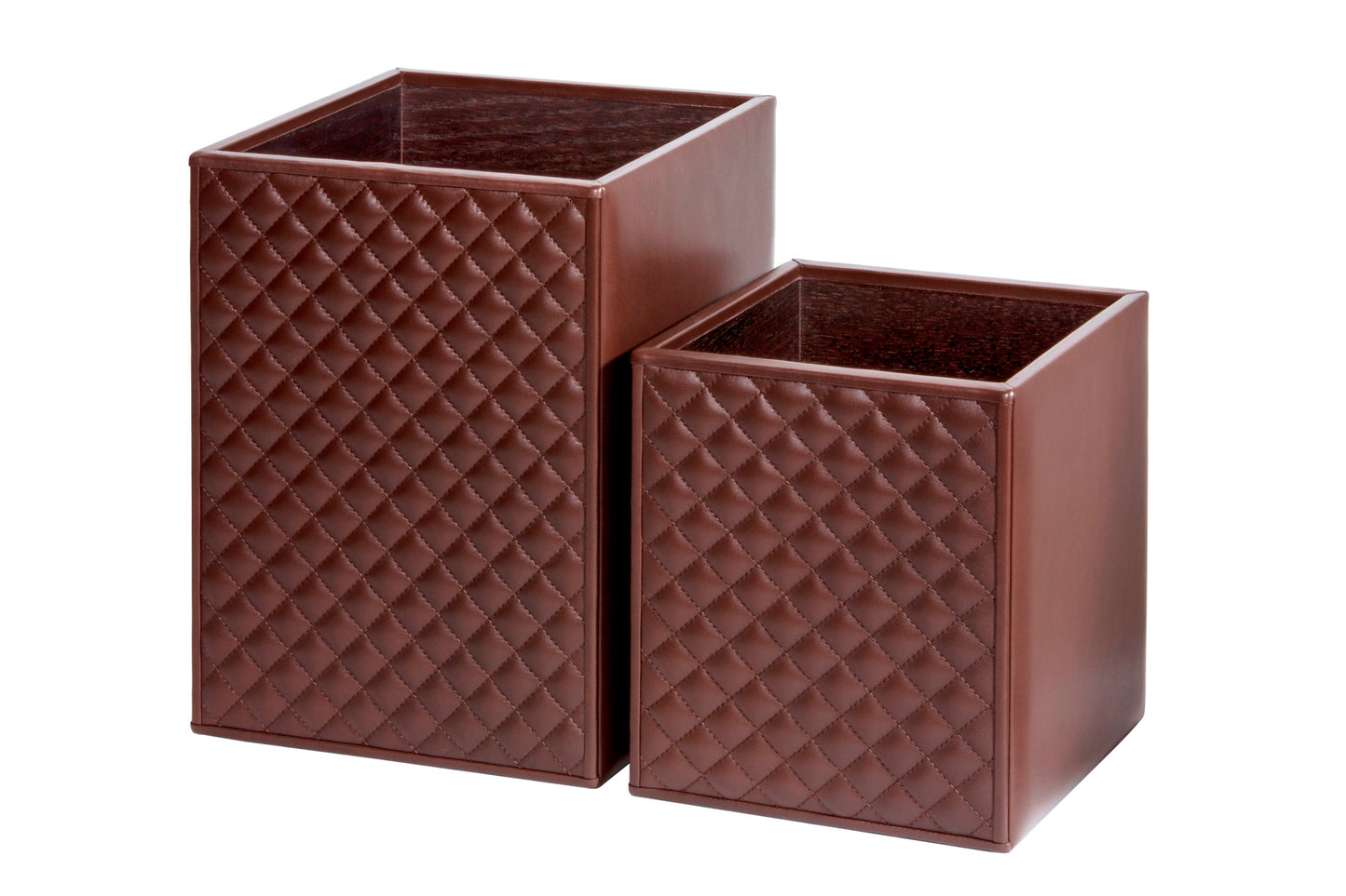 Riviere Ivo Diamonds Leather Wastepaper Bin | Luxury Home Accessories, Elegant Waste Disposal & Decorative Items | 2Jour Concierge, #1 luxury high-end gift & lifestyle shop