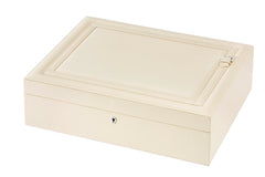 Mila Leather Jewelry Box with Dual Removable Trays