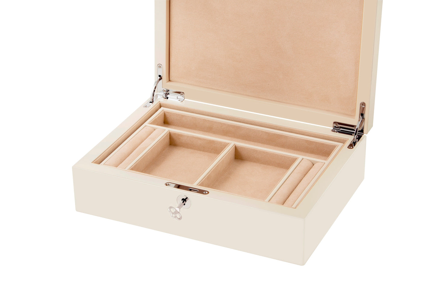 Riviere Rieti Lacquered Wood Jewellery Box with Hand-Braided Leather Inlay | Elegant Design with Hand-Braided Leather Detailing | Suede Lining for Added Luxury | Explore a Range of Luxury Jewellery Boxes at 2Jour Concierge, #1 luxury high-end gift & lifestyle shop