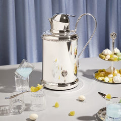 Regina Anna Silver-Plated Thermic Pitcher w Metal Body & Insulated Thermic Glass