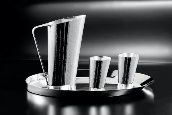 Vie Metal Tray Oval by Zanetto | Shiny finish | Silver-plated | Home Decor and Serveware | 2Jour Concierge, your luxury lifestyle shop