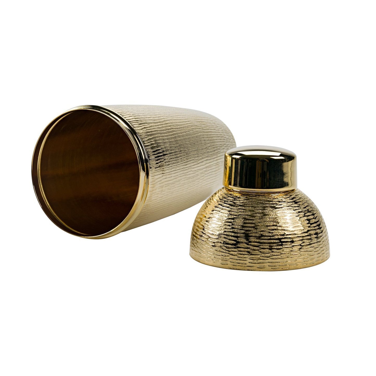 Zanetto Corteccia Gold-Plated Cocktail Shaker | Exquisite Design, High-Quality Craftsmanship | Stylish Addition to Your Barware Collection | Explore a Range of Luxury Bar Accessories at 2Jour Concierge, #1 luxury high-end gift & lifestyle shop