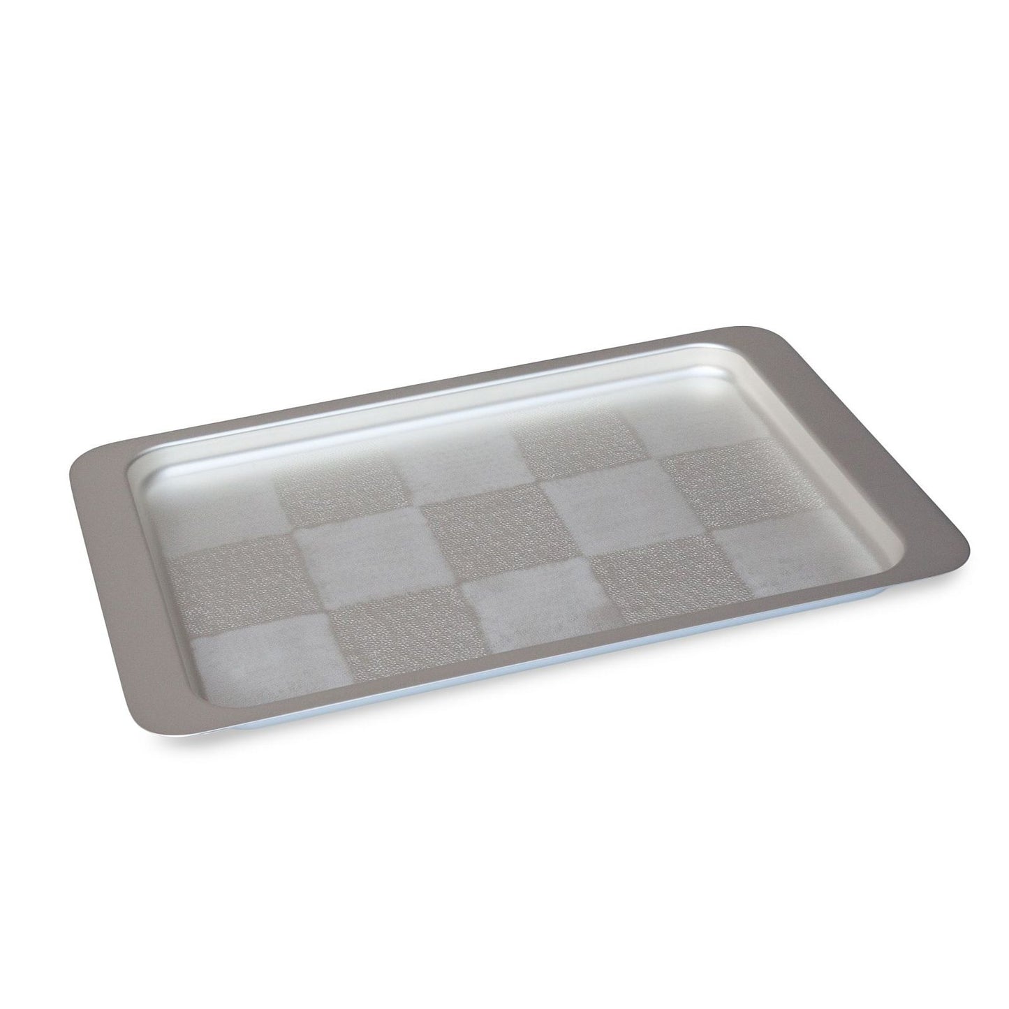 Patch Metal Tray by Zanetto | Rectangular tray | Varnished surface | Available in matte silver-plated or shiny light gold finishes | Home Decor and Serveware | 2Jour Concierge, your luxury lifestyle shop
