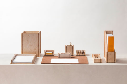 Carré Marble Desk Set | Giobagnara