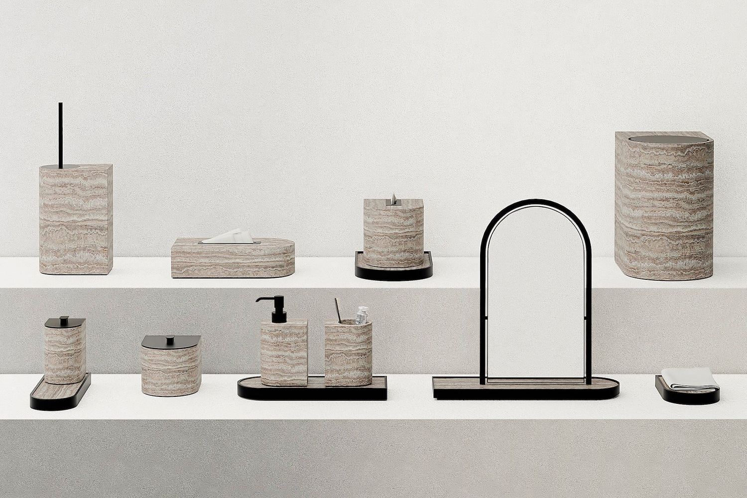 Nobble Marble Bathroom Set | Giobagnara x Glenn Sestig