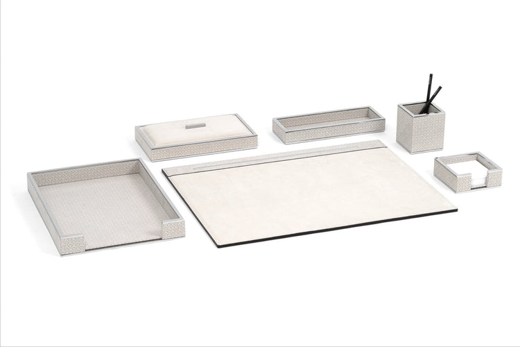 Larry Nubuck Leather Desk Set | Pinetti