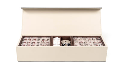 Pinetti Leather-covered Mahjong Game Set | Exquisite Craftsmanship | Premium Leather Cover | Classic Mahjong Tiles | Ideal for Leisure and Entertainment | Explore a Range of Luxury Home Accessories at 2Jour Concierge, #1 luxury high-end gift & lifestyle shop