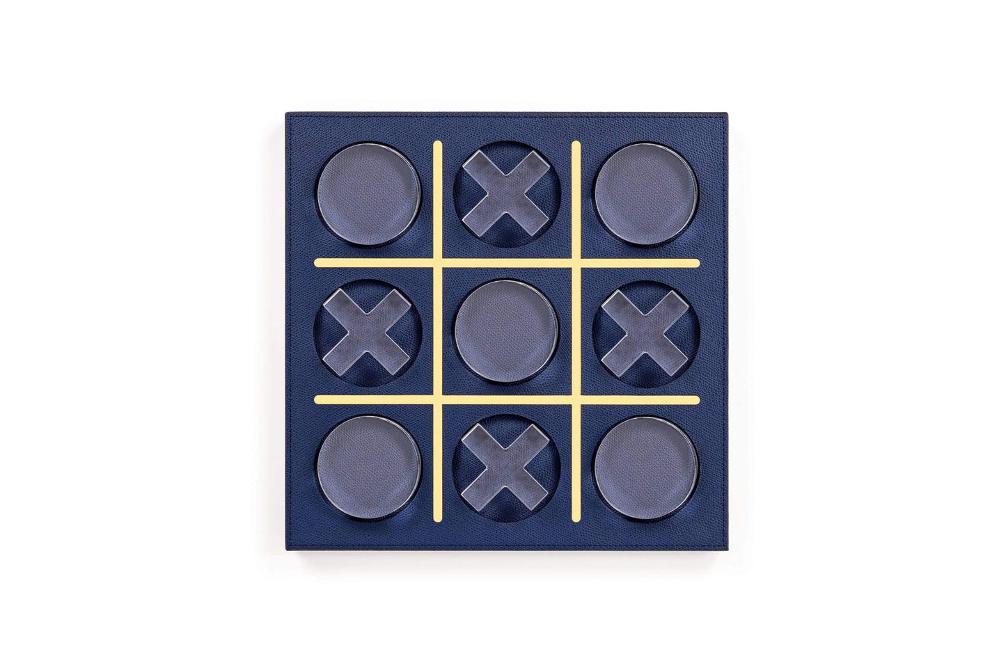 Pinetti Boston Wood and Leather Tic Tac Toe Set | Crafted with Fine Wood and Luxurious Leather | Elegant Design Adds Style to Any Setting | Perfect for Leisure and Entertainment | Explore a Range of Luxury Home Accessories at 2Jour Concierge, #1 luxury high-end gift & lifestyle shop