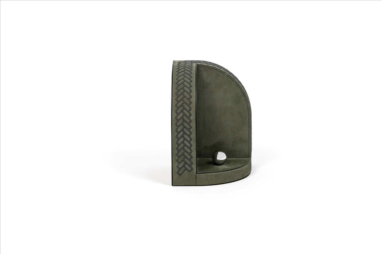 Pinetti Bookends | Nubuck Leather Bookends: Soft nubuck leather construction with tone-on-tone embroidery, sold as a pair for refined book display | Living Room / Desk Accessories | 2Jour Concierge, your luxury lifestyle shop | luxury interiors, refined living, elegant office accessories, boutique hotels, library décor, designer home accessories, yacht décor, office décor, hospitality décor