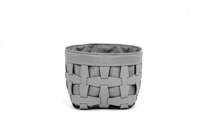 Pinetti × Antonio De Marco Hook | Leather & Linen Baskets: Hand-woven eco-leather baskets with removable linen lining, available in multiple sizes and colors for refined storage | Storage & Outdoor / Baskets | 2Jour Concierge, your luxury lifestyle shop | luxury interiors, refined living, yacht décor, spa décor, outdoor elegance, boutique hotels, home organization, hospitality décor, office décor