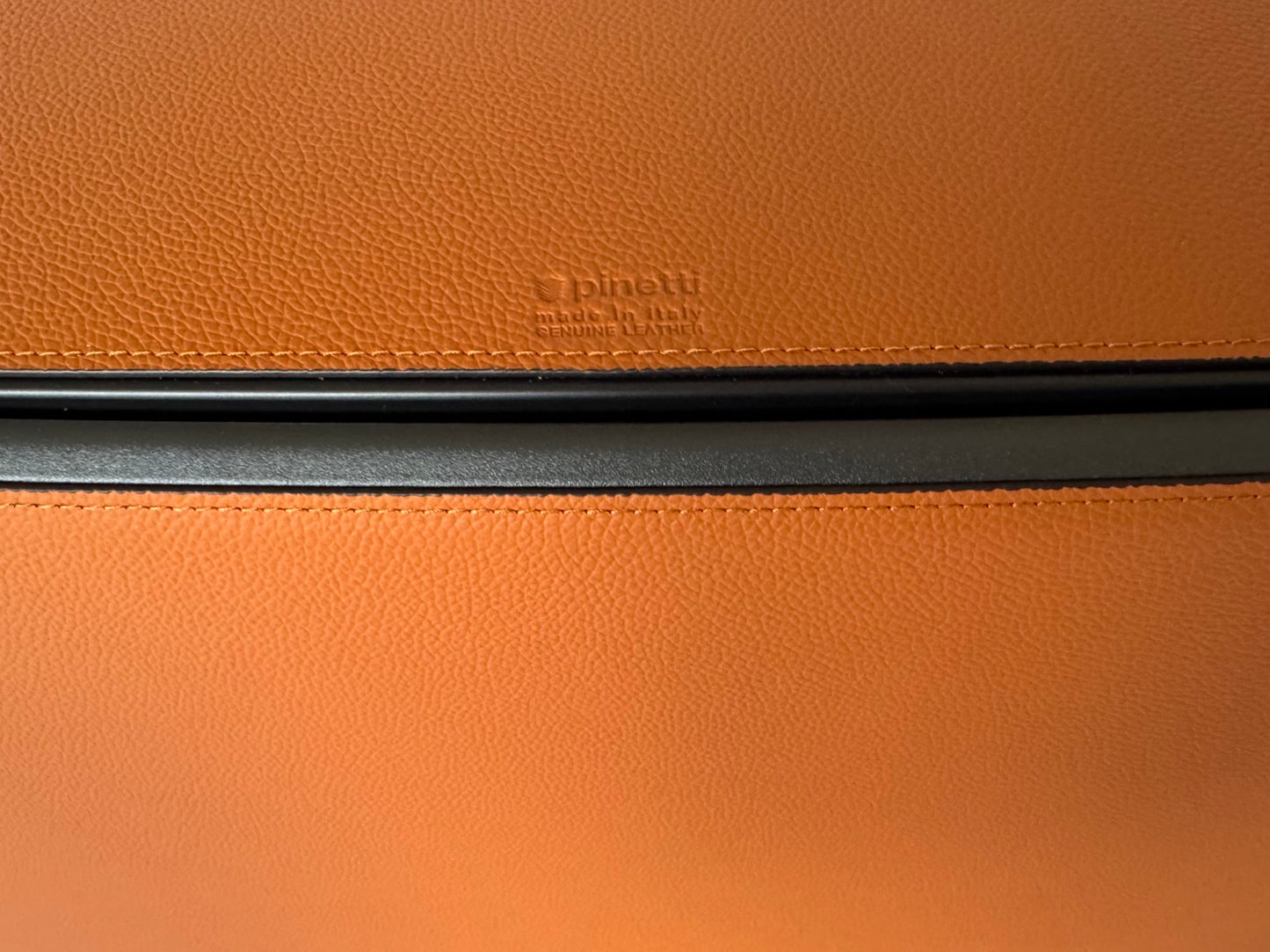 Leather-Covered Metal Pedal Bin, Double with Soft-Close Lid