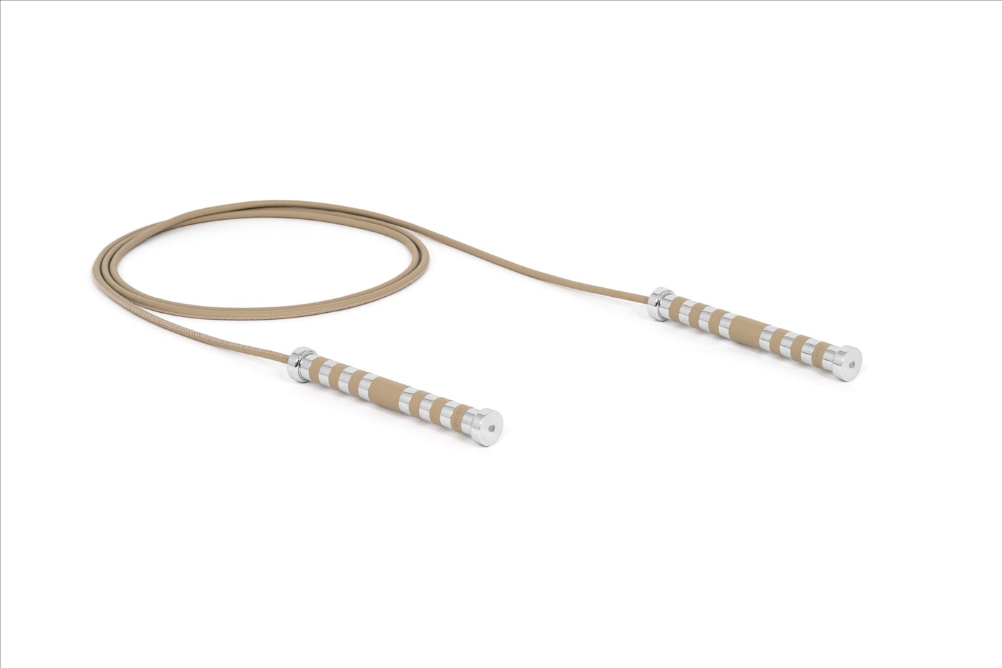 Corde à sauter Aria en cuir avec poignées en métal