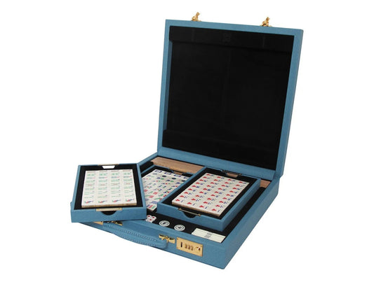 Geoffrey Parker Leather Mahjong Set | Luxury Board Games, Stylish Tiles & Gift Items | 2Jour Concierge, #1 luxury high-end gift & lifestyle shop
