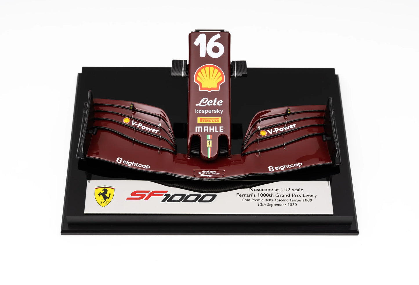 Amalgam Collection Ferrari SF1000 Charles Leclerc 1000th GP Livery (2020) 1:12 Model Nosecone | Detailed Collector's Edition, Precise Replica of Commemorative F1 Nosecone | 2Jour Concierge, #1 luxury high-end gift & lifestyle shop