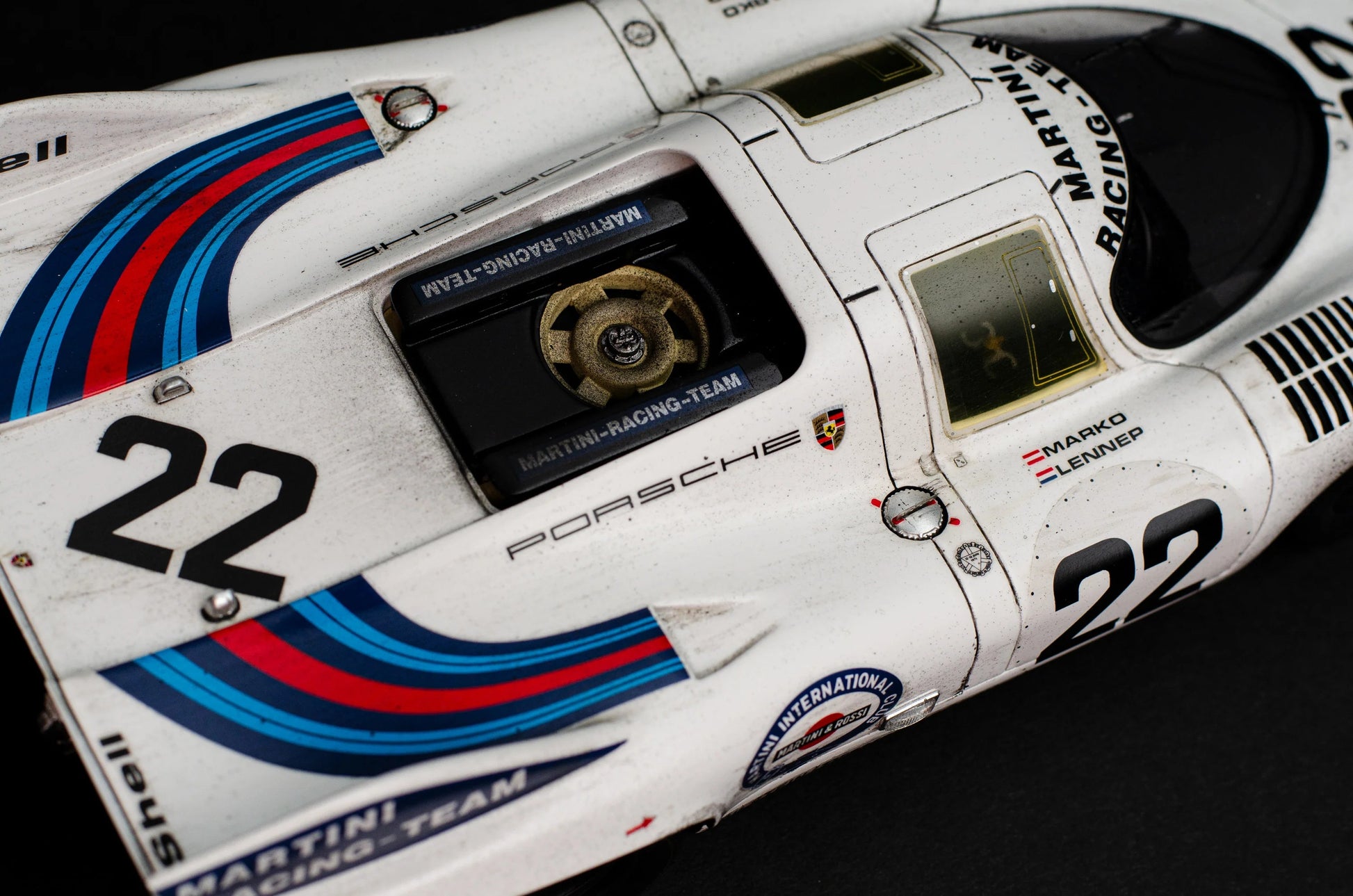 Amalgam Collection Porsche 917 KH Le Mans Martini (1971) 1:18 Model Car | Detailed Collector's Edition, Precise Replica of Iconic Le Mans Winner | 2Jour Concierge, #1 luxury high-end gift & lifestyle shop