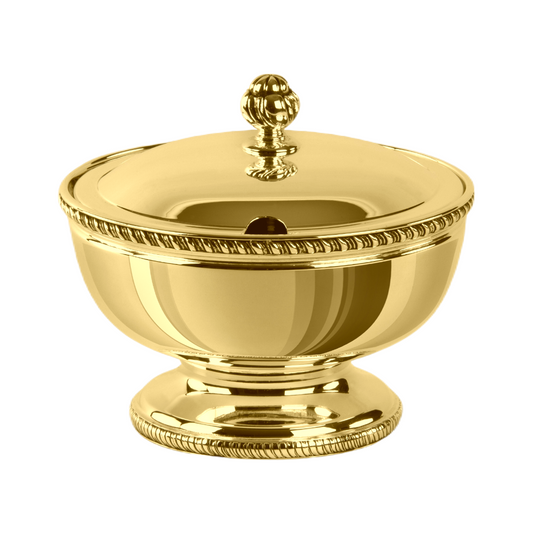 Zanetto Regina Anna | Sugar Basin: Gold-plated metal with smooth & shiny finish, ideal for serving sugar elegantly | Tableware & Serveware / Sugar Basins | 2Jour Concierge, your luxury lifestyle shop