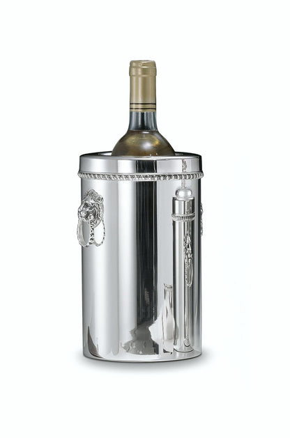 Zanetto Regina Anna | Glacette: Silver-plated metal with cold accumulator and smooth, shiny finish, designed for keeping bottles chilled | Tableware & Serveware / Wine & Champagne Accessories | 2Jour Concierge, your luxury lifestyle shop
