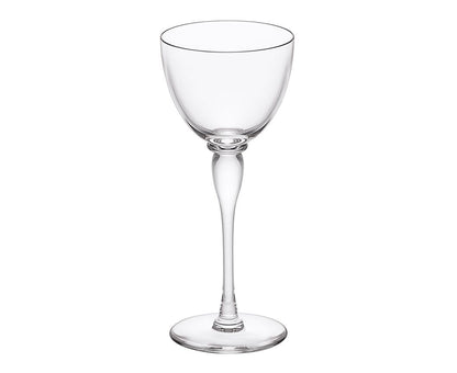 Amadeus American Water Glass by Saint-Louis | Ode to the expertise and purity of crystal coloring | Represents the palette of Saint-Louis crystal hues and the perfection of its clear crystal | Blown and cut at Saint-Louis-lès-Bitche in Moselle, France | Elegant design with curves atop a slender stem | Rounded gob on a slender drawn leg | Pays homage to Wolfgang Amadeus Mozart | Collection: Amadeus | Design: Timeless | Tableware and Water Glasses | 2Jour Concierge, your luxury lifestyle shop