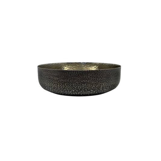 Zanetto New York Bronze Noir Bread Basket with Tartaruga Texture and Matte Finish | Bread Basket: Bronze Noir basket with Tartaruga texture and matte finish, offering an elegant presentation for rolls and artisanal loaves | Tableware & Serveware / Baskets | 2Jour Concierge, your luxury lifestyle shop 