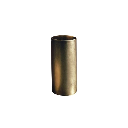 Zanetto New York Burnished Brass Breadstick Holder with Beeswax Coating and Smooth Matte Finish | Breadstick Holder: Burnished brass tubular holder with beeswax coating and smooth matte finish, designed for upright, stylish display of grissini | Tableware & Serveware / Table Accessories | 2Jour Concierge, your luxury lifestyle shop
