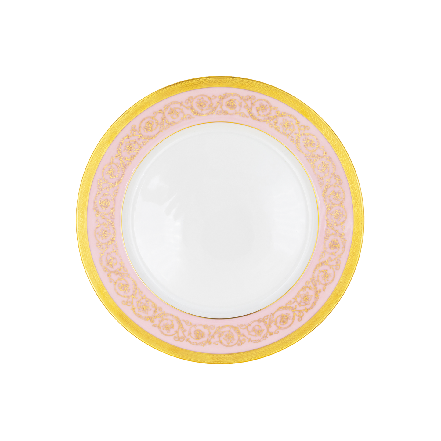 Haviland Parlon Ambassade | Dinner Plate: Fine Limoges porcelain with ornamental border motif and smooth, glazed finish, perfect for main course service in an elegant dining setting | Tableware & Serveware / Plates | 2Jour Concierge, your luxury lifestyle shop