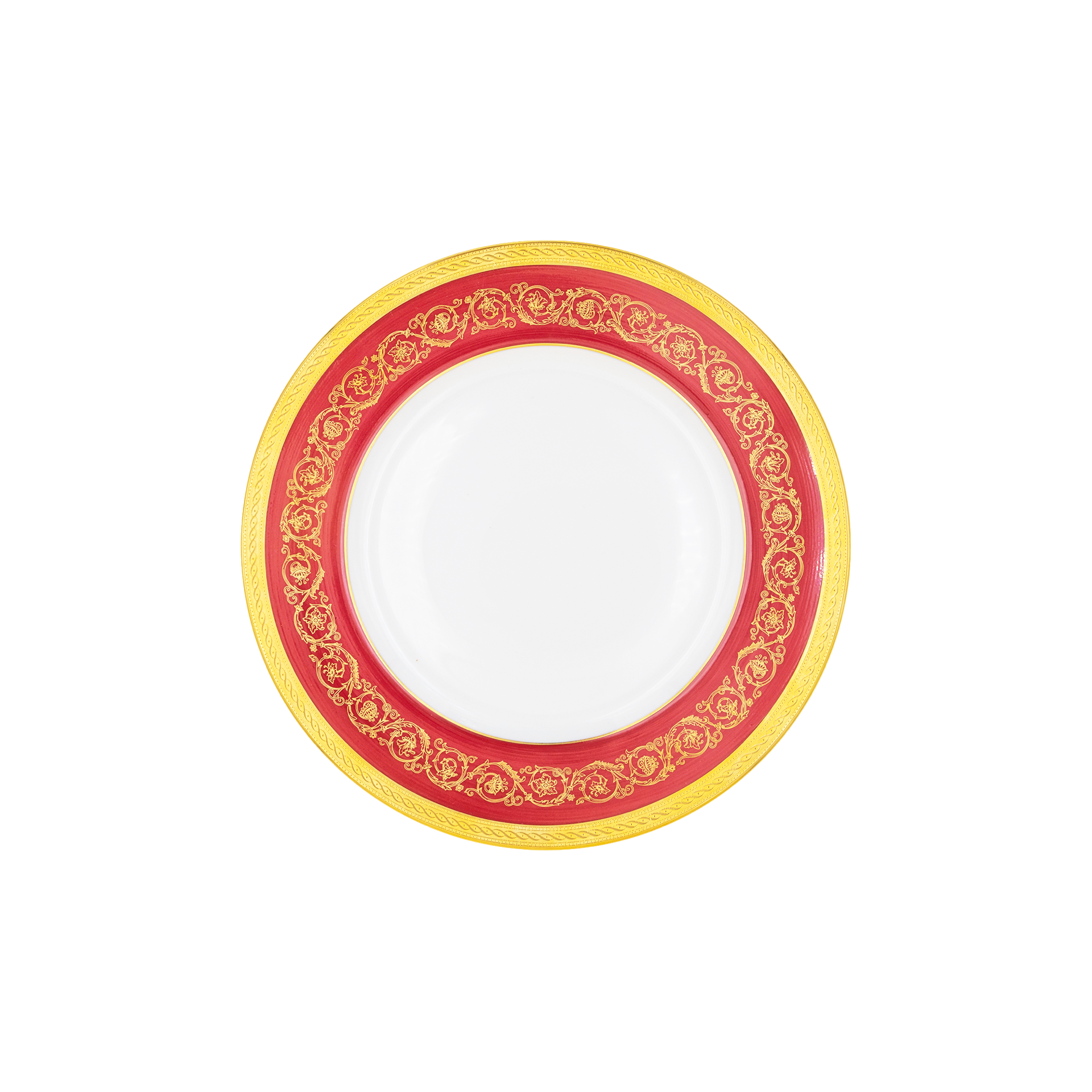 Haviland Parlon Ambassade | Dessert Plate: Fine Limoges porcelain with ornamental border motif and smooth, glazed finish, ideal for refined dessert or cheese service | Tableware & Serveware / Plates | 2Jour Concierge, your luxury lifestyle shop