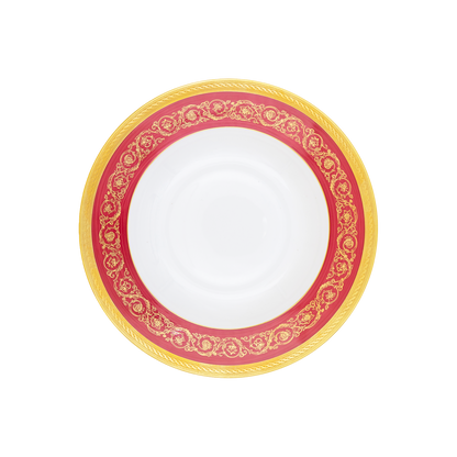 Haviland Parlon Ambassade | Rim Soup Plate: Fine Limoges porcelain with ornamental border motif and smooth, glazed finish, ideal for serving soups and veloutés with refined presentation | Tableware & Serveware / Soup Plates | 2Jour Concierge, your luxury lifestyle shop