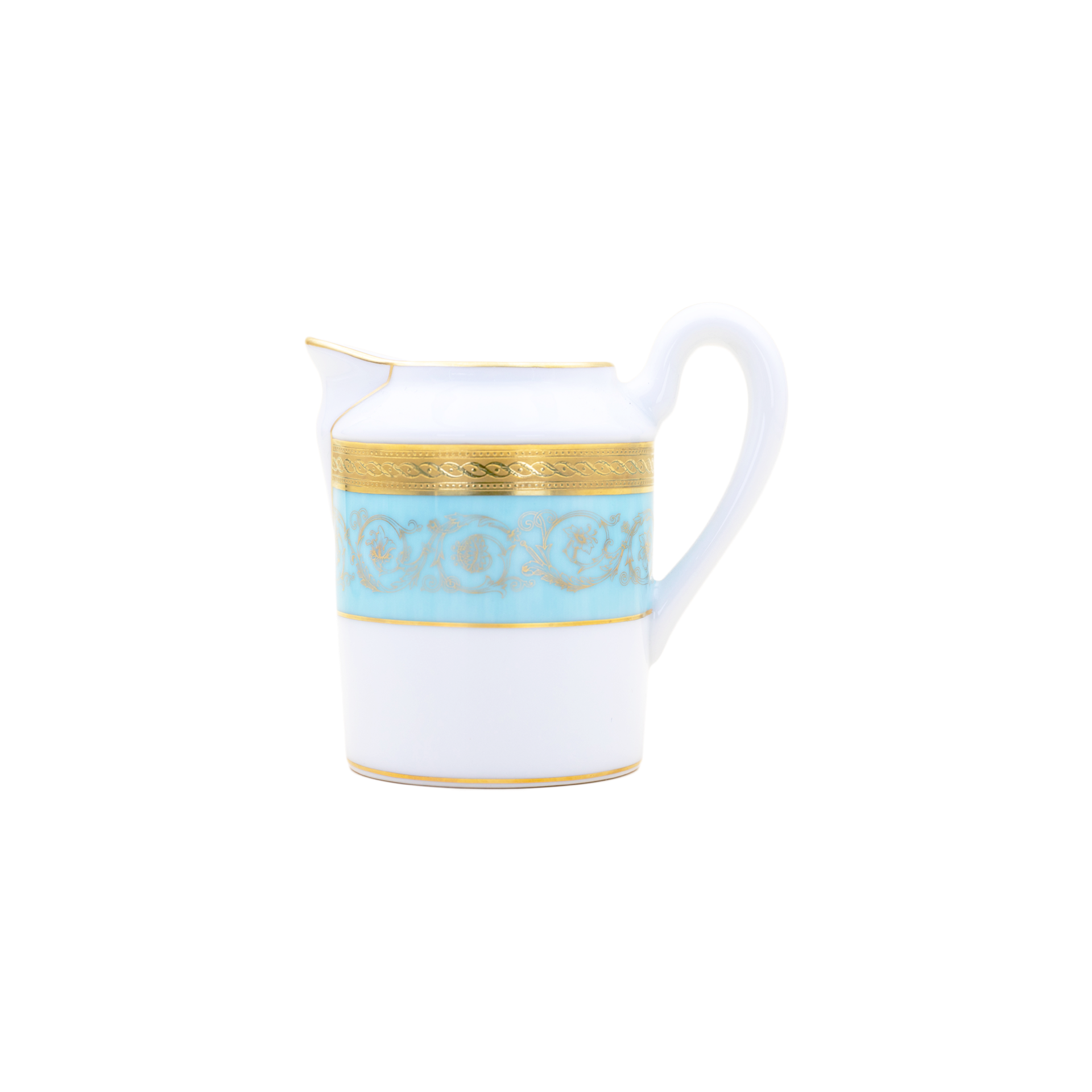 Haviland Parlon Ambassade | Cream Jug: Fine Limoges porcelain with ornamental border motif and smooth, glazed finish, ideal for serving cream or milk at coffee and tea service | Tableware & Serveware / Creamers & Pitchers | 2Jour Concierge, your luxury lifestyle shop**