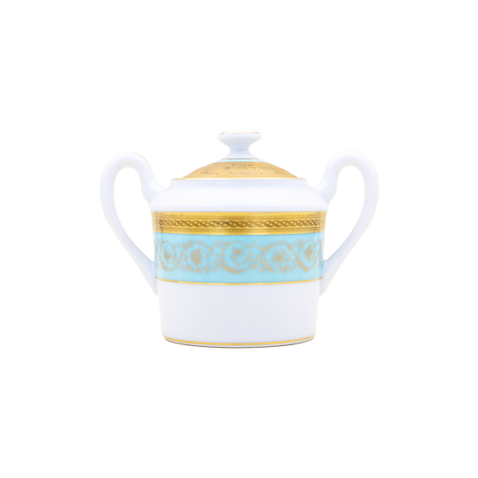 Haviland Parlon Ambassade | Sugar Bowl: Fine Limoges porcelain with ornamental border motif and smooth, glazed finish, perfect for presenting sugar elegantly during coffee or tea service | Tableware & Serveware / Sugar Bowls | 2Jour Concierge, your luxury lifestyle shop**