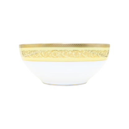 Haviland Parlon Ambassade | Salad Bowl: Fine Limoges porcelain with ornamental border motif and smooth, glazed finish, ideal for serving salads, sides, or shared dishes with refined presentation | Tableware & Serveware / Bowls | 2Jour Concierge, your luxury lifestyle shop**
