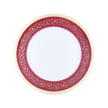 Haviland Parlon Ambassade | Round Flat Dish: Fine Limoges porcelain with ornamental border motif and smooth, glazed finish, perfect for serving hors d’oeuvres, shared appetizers, or composed dishes | Tableware & Serveware / Serving Dishes | 2Jour Concierge, your luxury lifestyle shop**