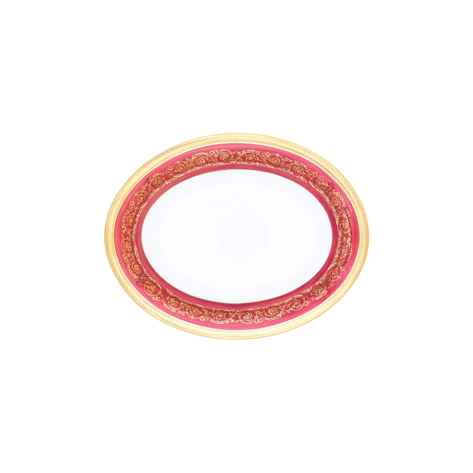 Haviland Parlon Ambassade | Open Vegetable Dish: Fine Limoges porcelain with ornamental border motif and smooth, glazed finish, perfect for vegetables, grains, or warm side dishes | Tableware & Serveware / Serving Dishes | 2Jour Concierge, your luxury lifestyle shop**