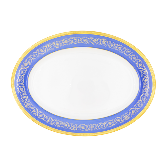 Haviland Parlon Ambassade | Oval Platter : Fine Limoges porcelain with ornamental border motif and smooth, glazed finish, ideal for serving fish, roasts, or composed dishes | Tableware & Serveware / Serving Dishes | 2Jour Concierge, your luxury lifestyle shop**