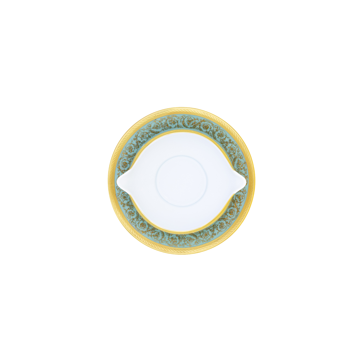 Haviland Parlon Ambassade | Gravy Boat: Fine Limoges porcelain with ornamental border motif and smooth, glazed finish, ideal for sauces, jus, or gravies at an elegant table setting | Tableware & Serveware / Serving Dishes | 2Jour Concierge, your luxury lifestyle shop**