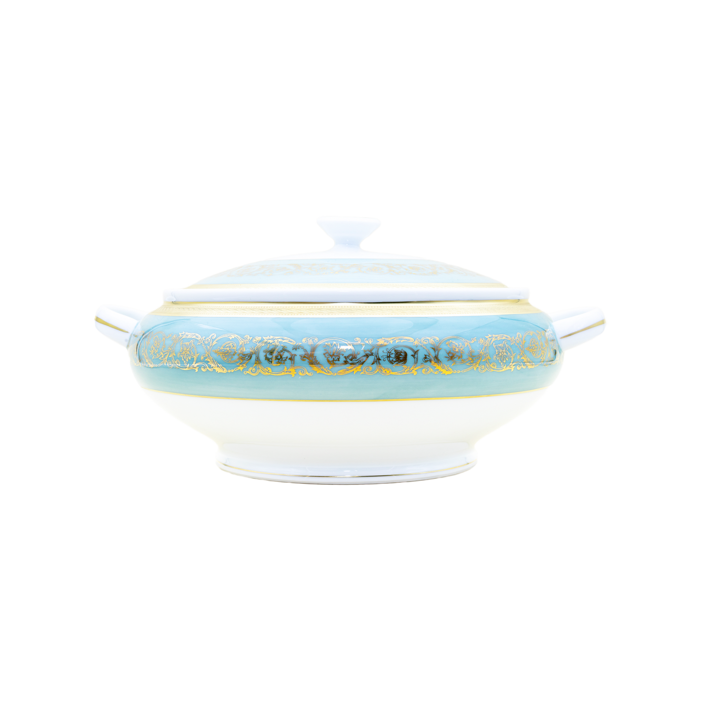 Haviland Parlon Ambassade | Soup Tureen: Fine Limoges porcelain with ornamental border motif and smooth, glazed finish, ideal for serving soups or broths with formal presentation | Tableware & Serveware / Serving Dishes | 2Jour Concierge, your luxury lifestyle shop**