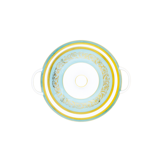 Haviland Parlon Ambassade | Soup Tureen: Fine Limoges porcelain with ornamental border motif and smooth, glazed finish, ideal for serving soups or broths with formal presentation | Tableware & Serveware / Serving Dishes | 2Jour Concierge, your luxury lifestyle shop**