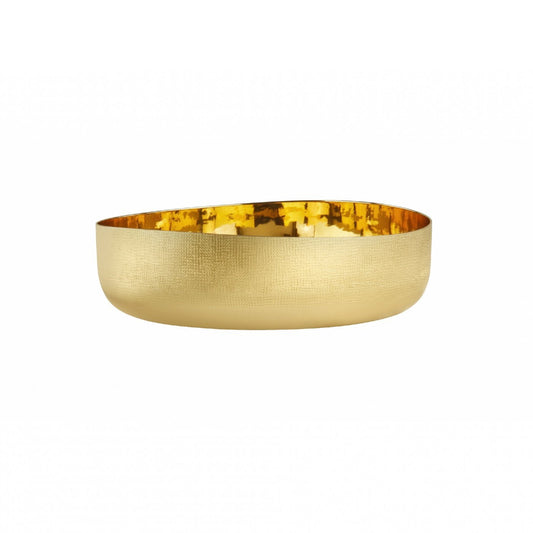 Zanetto Velvet Champagne Bucket VELVET 1 | Champagne Bucket: Brass bucket with light gold-varnished finish, CANAPA texture, matte exterior and shiny interior surface; designed by Enrico Z | Tableware & Serveware / Ice Buckets & Wine Coolers | 2Jour Concierge, your luxury lifestyle shop&#x20;
