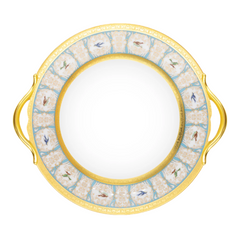 Bengalis Limoges Porcelain Round Cake Dish with Handle