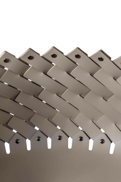 Panier en cuir régénéré tissé à la main d'Almeria