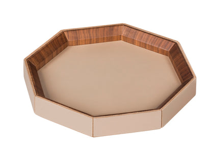 Rabitti 1969 Coste Valet Tray | Saddle leather and solid walnut valet tray | Home Decor and Storage | 2Jour Concierge, your luxury lifestyle shop