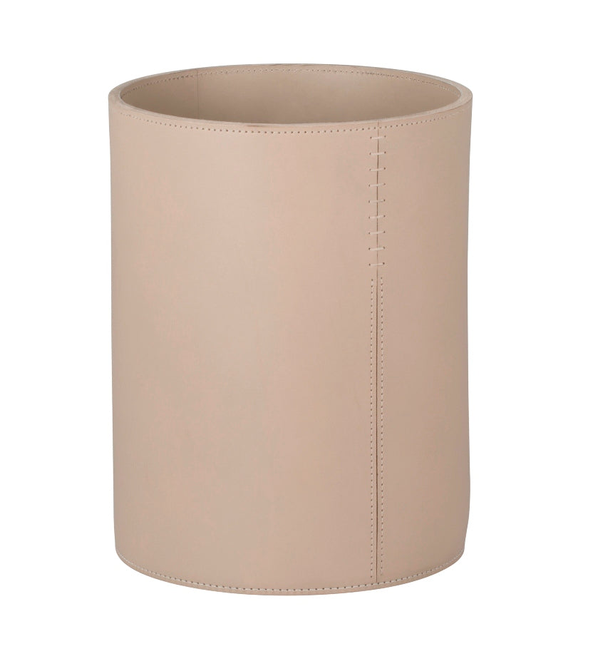Rabitti 1969 Orvieto Saddle Leather Wastepaper Bin | Crafted from luxurious saddle leather | Elegant and timeless design | Adds sophistication to any room | Discover more exquisite pieces at 2Jour Concierge