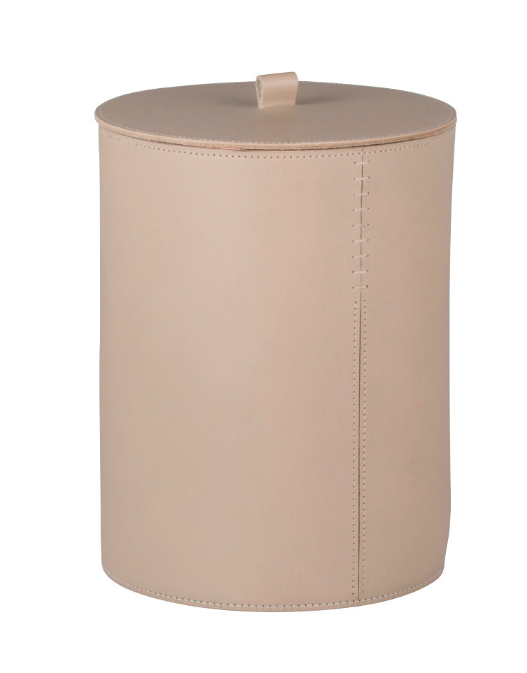 Rabitti 1969 Orvieto Saddle Leather Wastepaper Bin | Crafted from luxurious saddle leather | Elegant and timeless design | Adds sophistication to any room | Discover more exquisite pieces at 2Jour Concierge