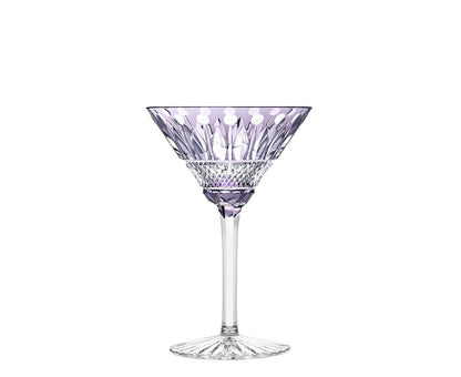 Tommy Crystal Cocktail Glass Purple