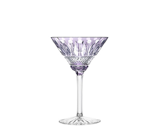 Tommy Crystal Cocktail Glass Purple