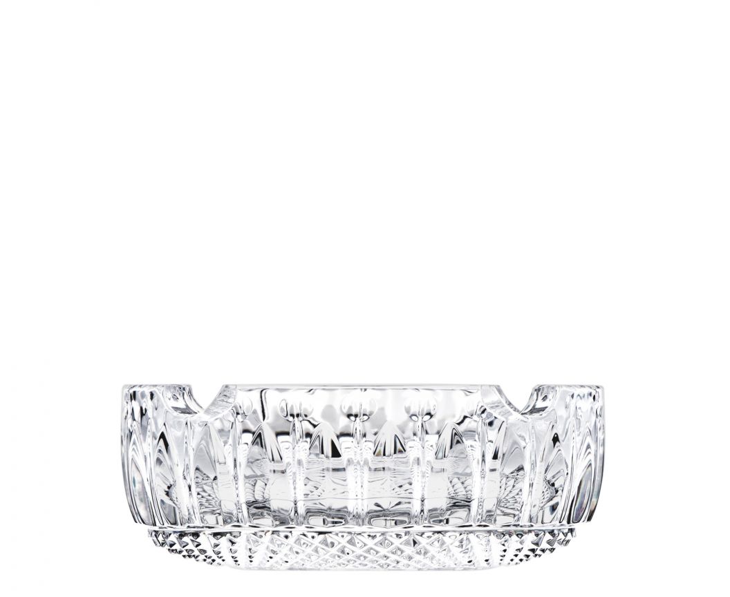 Tommy Crystal Ashtray by Saint-Louis | Timeless collection since 1928 | Features star-shaped base, diamond, bevel, pearl, and rim cuts | Showcased at a legendary royal lunch in Versailles in 1938 | Represents the craftsmanship and skill of master glassworkers | Collection: Tommy | Color: Clear | Design: Timeless | Home Decor and Ashtrays | 2Jour Concierge, your luxury lifestyle shop