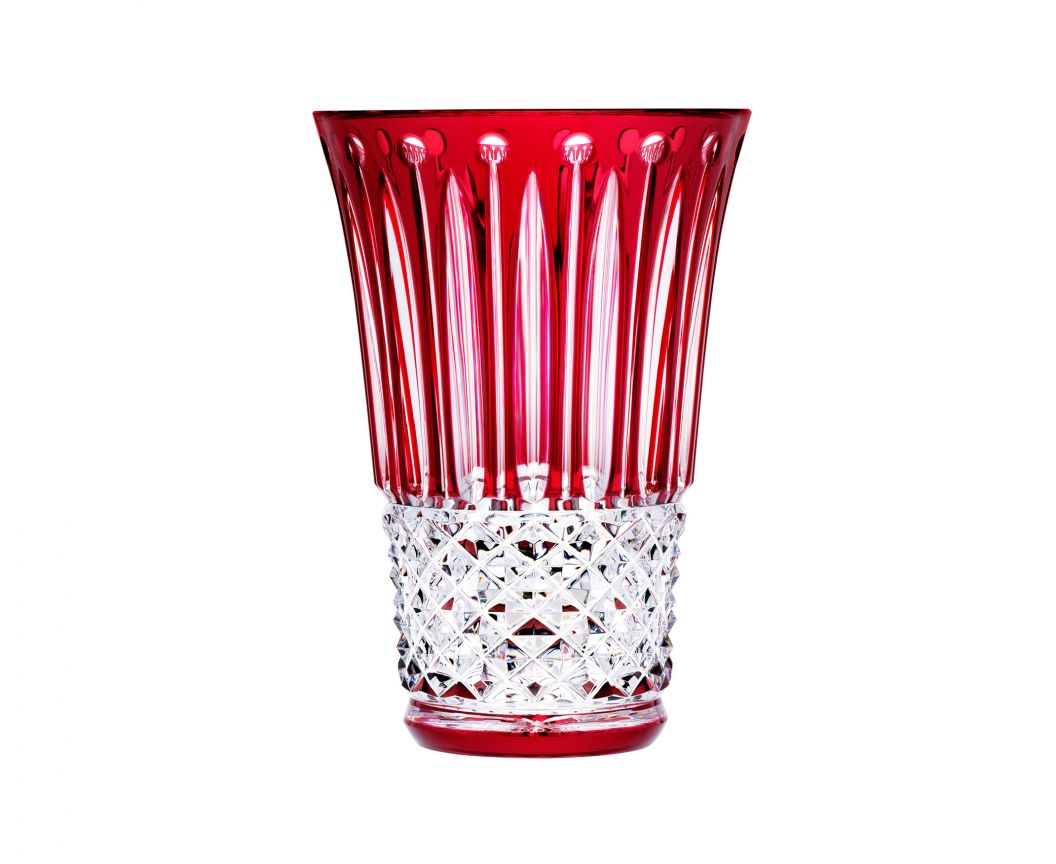 TOMMYSSIMO Medium Vase by Saint-Louis | It took twenty-seven days to make, with five craftsmen hot-forming and four cutting. Color: Green. Design: Timeless. | Home Decor and Vases | 2Jour Concierge, your luxury lifestyle shop